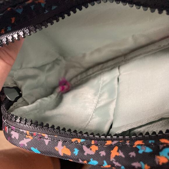 Kipling Abanu Small Crossbody with Multicolor Bird Pattern. Good Pre-Owned - Picture 7 of 12